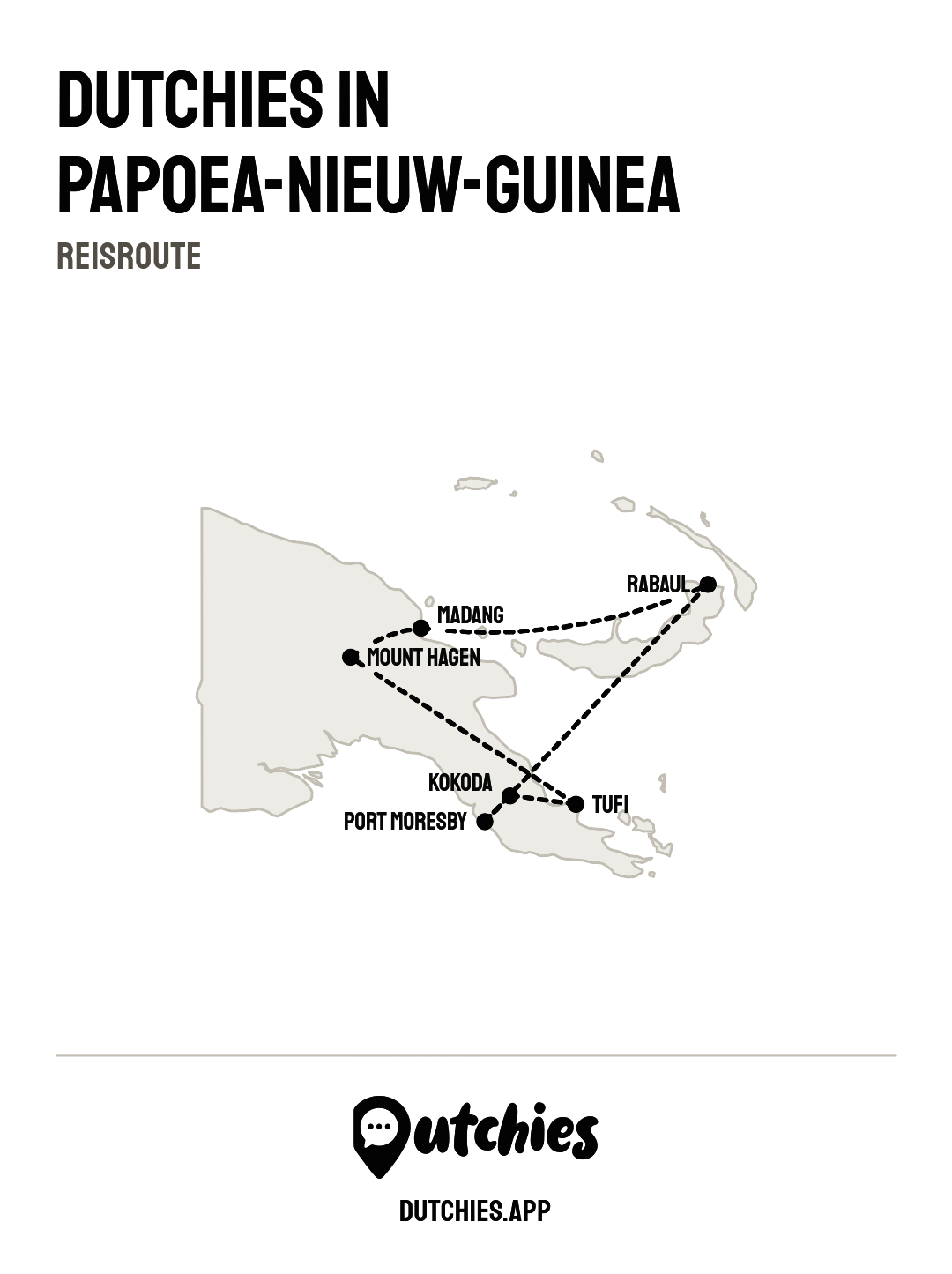 Reisroute Papoea-Nieuw-Guinea: de populairste route in 6 stops